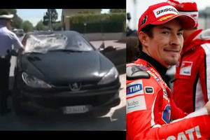 Mirė gatvėje automobilio partrenktas „Moto GP“ čempionas Nicky Haydenas