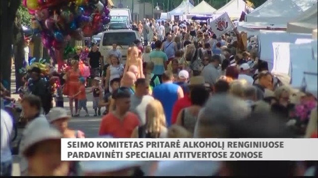 Trumpos žinios: Seimas viešuosiuose renginiuose leido prekiauti alkoholiu, bet su spec. sąlygomis