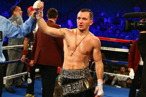 Boksininkas Egidijus Kavaliauskas Čikagoje nokautavo meksikietį