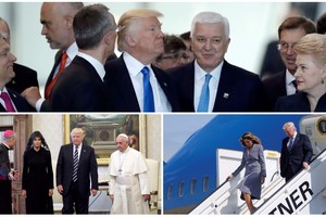 JAV lyderis stebino ir juokino kiekviename kelionės taške