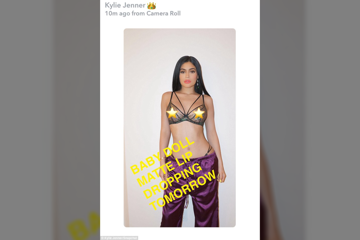 Kylie Jenner nuogybės.