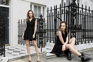 Mados pasaulio herojė Gabrielė Gzimailaitė vasarą pasitinka apsivilkusi klasikine suknele