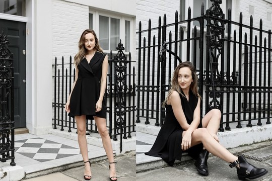 Mados pasaulio herojė Gabrielė Gzimailaitė vasarą pasitinka apsivilkusi klasikine suknele