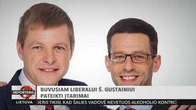 Buvusiam liberalui Šarūnui Gustainiui pateikti įtarimai