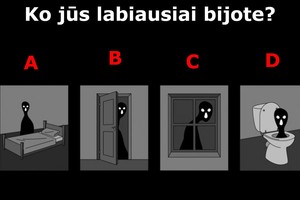 Tiksliau už psichoanalitiką: kuris paveikslėlis geriausiai išreiškia jūsų baimę?
