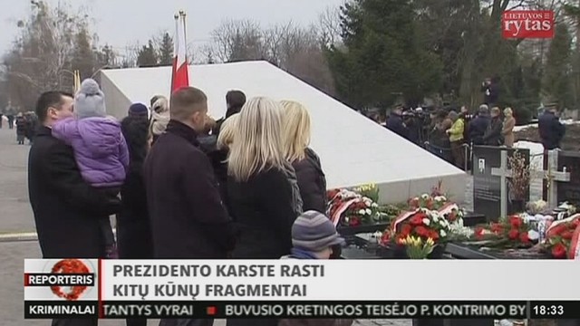 Lenkijos prezidento karste rasti kitų kūnų fragmentai
