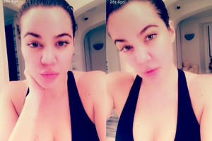 Tikrasis Khloe Kardashian veidas: žvaigždė pasidalijo asmenuke be makiažo  