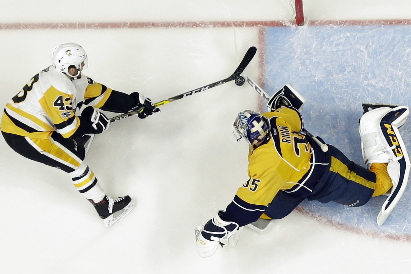 „Penguins” ir „Predators“ rungtynės.