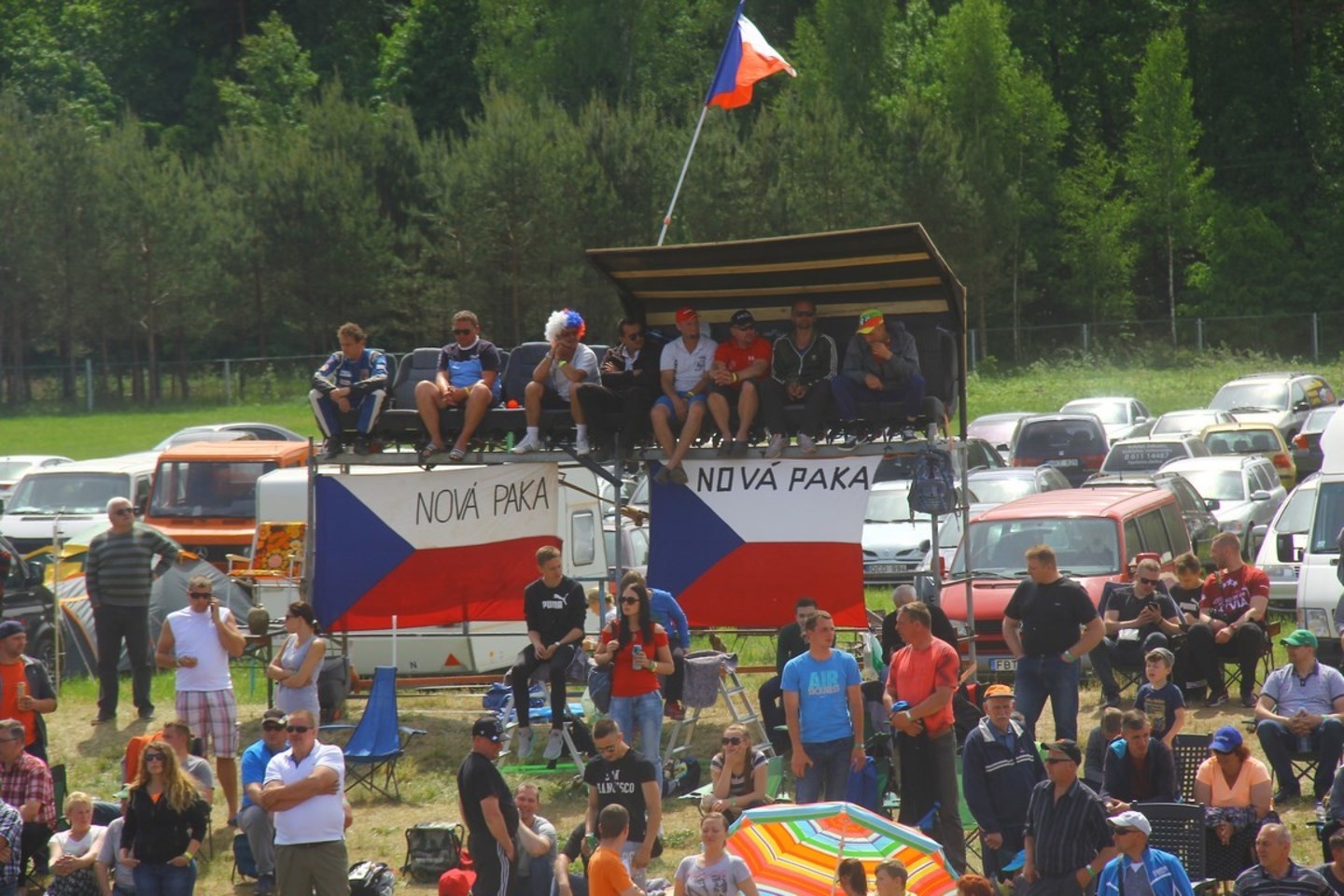  Vilkyčiuose įvyko antrasis Europos autokroso čempionato etapas.<br> Organizatorių nuotr.
