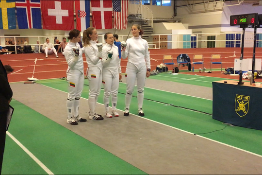  Šiaurės Šalių suaugusiųjų fechtavimo čempionate - iškovoti sidabro medaliai