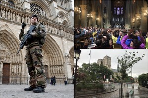 Išpuolis prie Paryžiaus Dievo Motinos katedros: pareigūnas pašovė užpuoliką