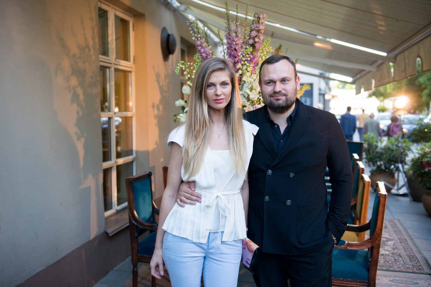 Bendrovės "Du broliai" bendrasavininkis Tomas Jankauskas su žmona Gendra.<br> J.Stacevičiaus nuotr.