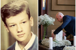 Atsisveikinama su Roku Žilinsku: balta urna skendi gubojų žieduose