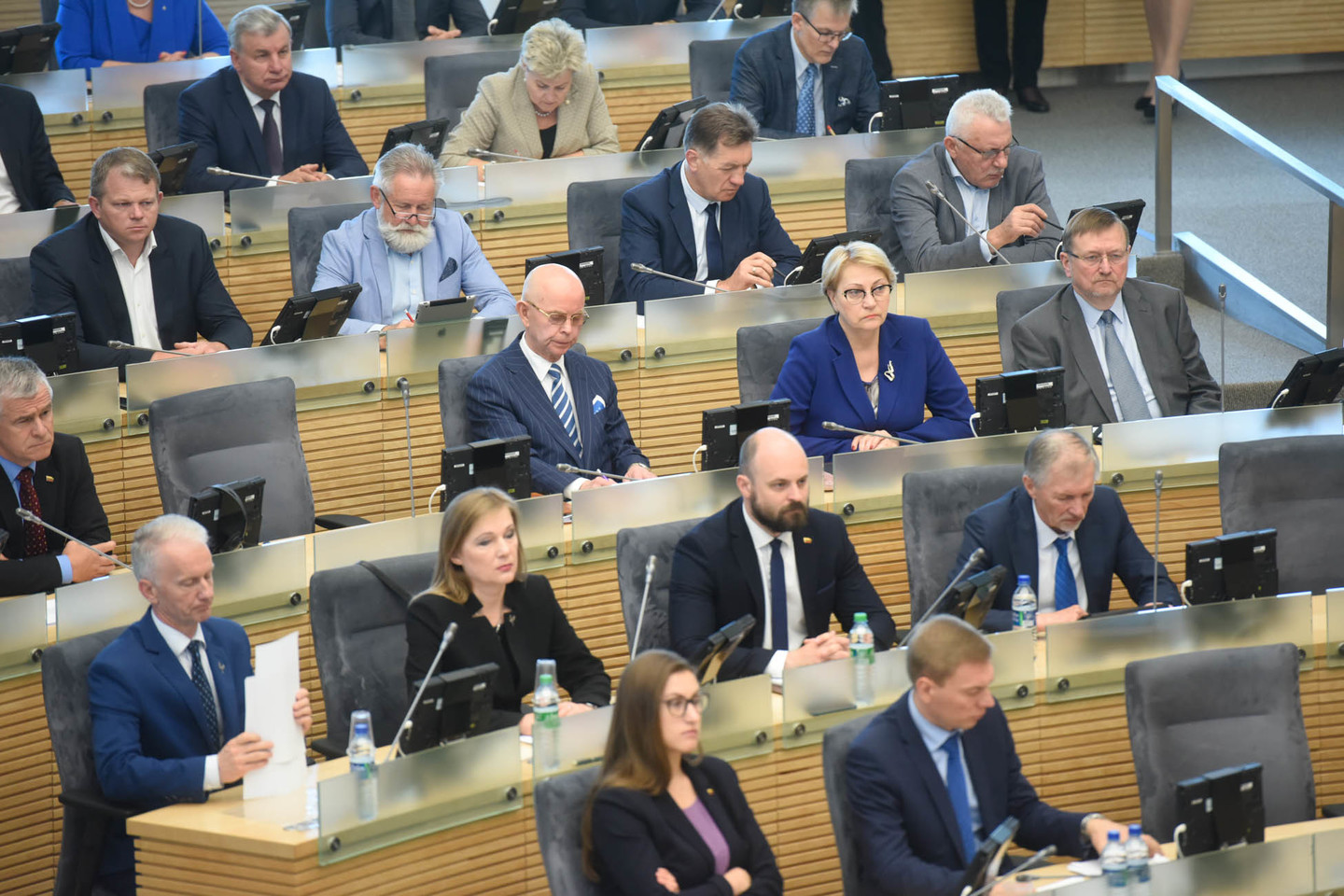 Anot L.Bielinio, akivaizdu, kad šis metinis pranešimas buvo skirtas porinkiminei situacijai apžvelgti.<br> D.Umbraso nuotr.