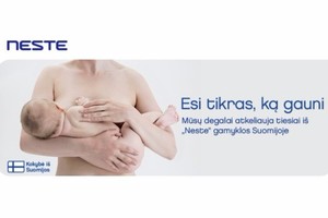 „Neste“ reklama kursto aistras: ar galima mamos pieną prilyginti degalams