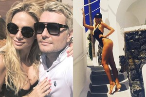 Rusijos žvaigždė Nikolajus Baskovas leidžia laiką kitos moters glėbyje