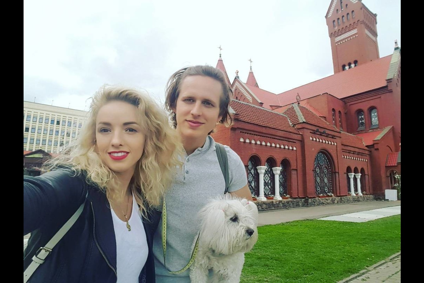  Žygimantas Gečas ir Anžela Adamovič lankėsi Baltarusijoje.<br> „Instagram“ nuotr.