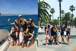 Mindaugo Kuzminsko sužadėtinė Eglė Andreikaitė Barselonoje atšventė mergvakarį