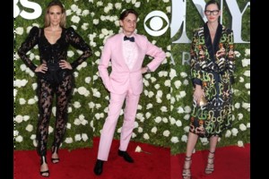 „Tony“ apdovanojimų raudonasis kilimas: stiliaus katastrofų išvengti nepavyko