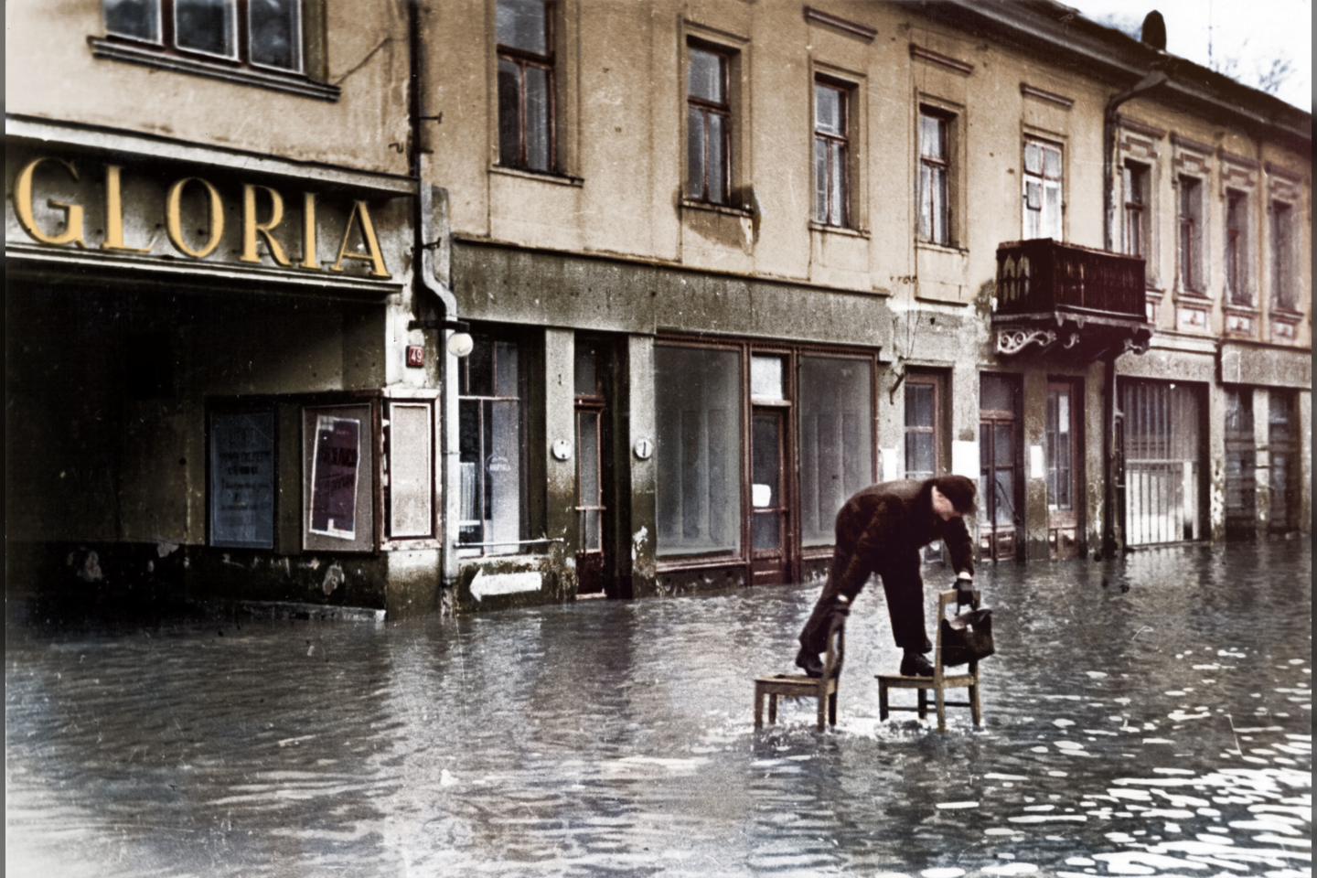 Kauną skandina potvynis, 1931 m.<br>Lietuvo literatūros ir meno archyvo nuotr.