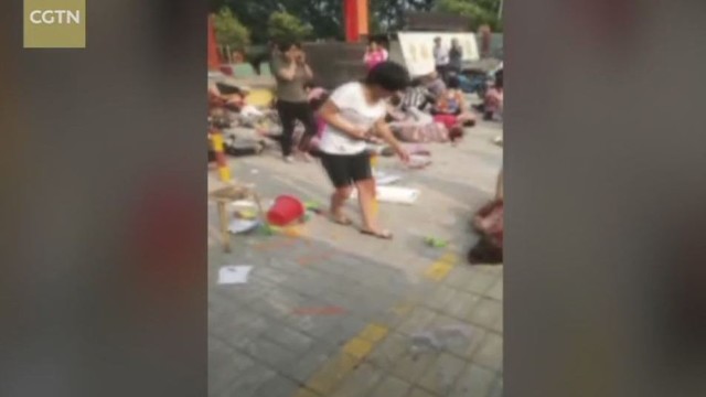 Kinijoje prie vaikų darželio nugriaudėjo didžiulis sprogimas yra žuvusiųjų