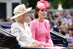 Svarbioje ceremonijoje spalvomis džiugino kunigikštienė Catherine Middleton