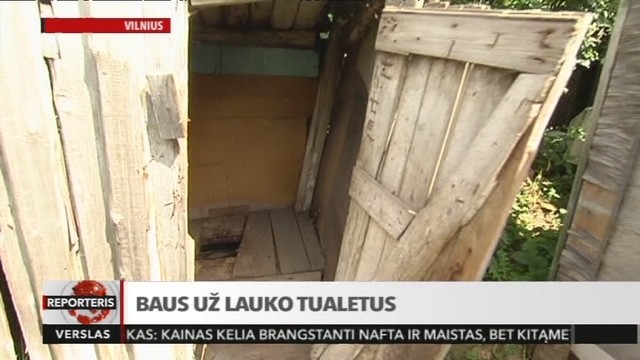 Valdžia baus už lauko tualetus