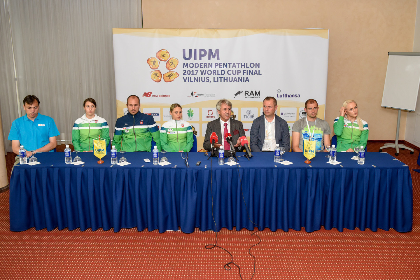  Šiuolaikinės penkiakovės pasaulio taurės finalo pristatymo spaudos konferencija<br>D.Umbraso nuotr.