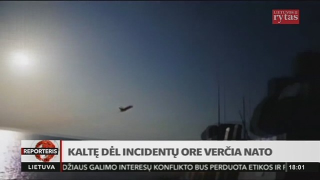 Kaltę dėl incidentų ore verčia NATO