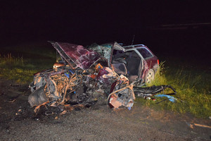 Siaubinga avarija Lazdijų r.: žuvo žmogus, dar 5 buvo sužaloti