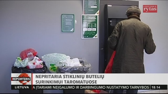 Valdžia nepritaria stiklinių butelių surinkimui taromatuose