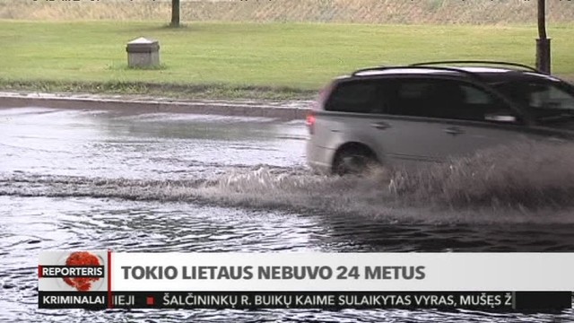 Sinoptikai: tokio lietaus Vilniuje nebuvo 24 metus