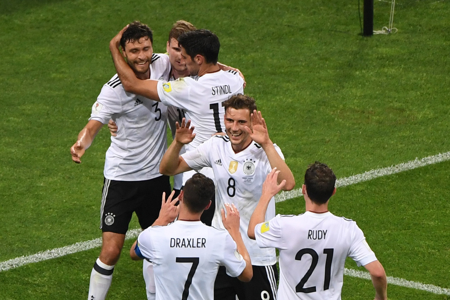  Vokietija žengė į Konfederacijų taurės finalą<br> AFP/Scanpix nuotr.