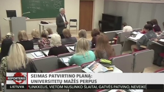 Seimas patvirtino planą: universitetų mažės perpus