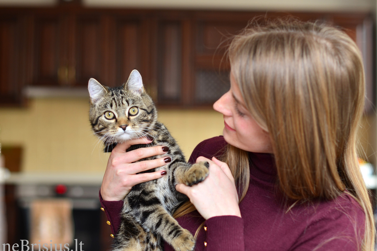 Tik paėmę į rankas nusprendėme, kad jis bus Meška, nes šis gyvūnas mums labai patinka, tačiau jo auginti namie negalima, todėl dabar turime savo mini Mešką. <br>Ž. Žilinskaitės nuotr.