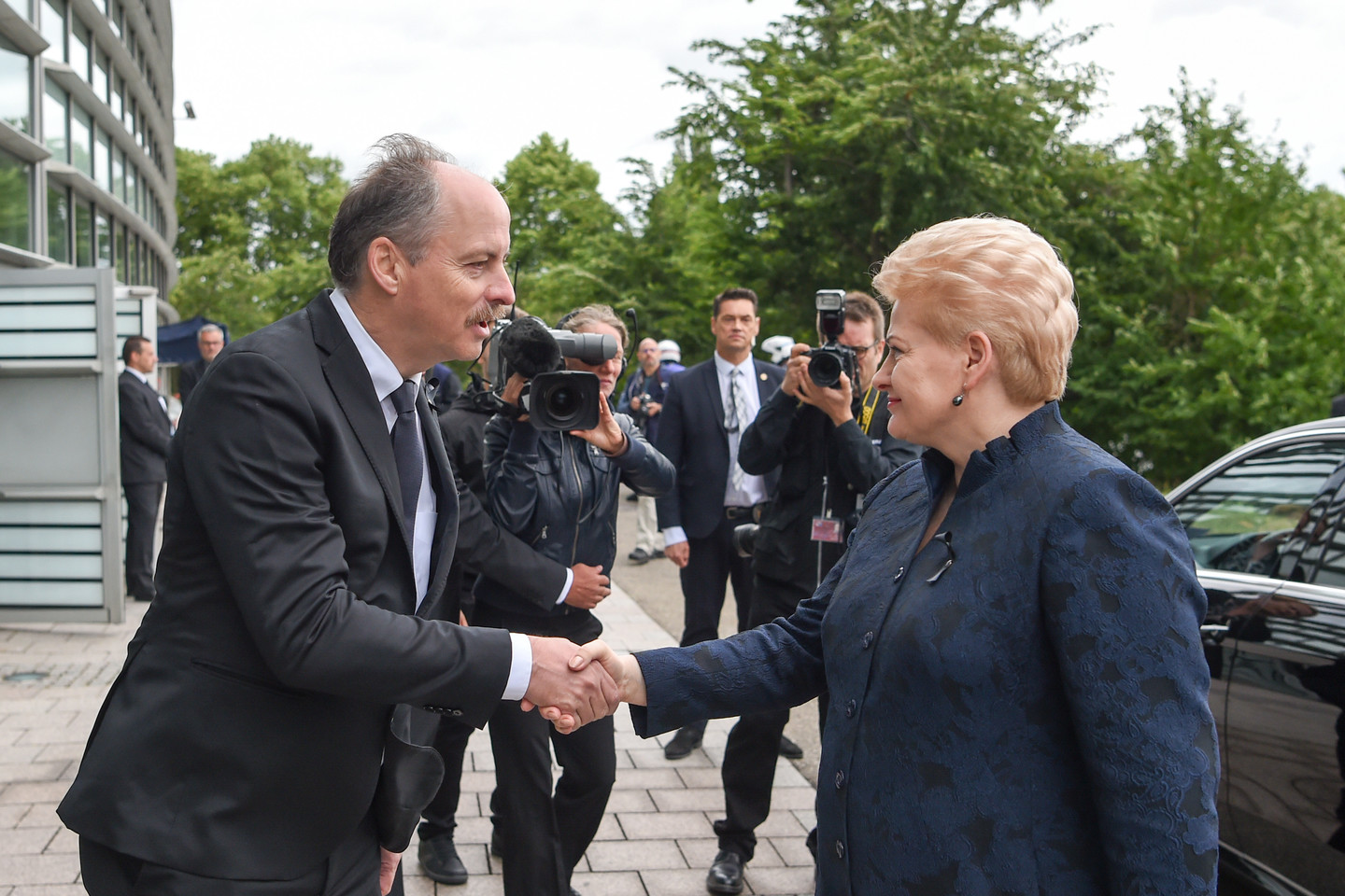  Įspūdingame atsisveikinime dalyvavo ir Lietuvos prezidentė D.Grybauskaitė. <br> Prezidentūros kanceliarijos/R.Dačkaus nuotr. 