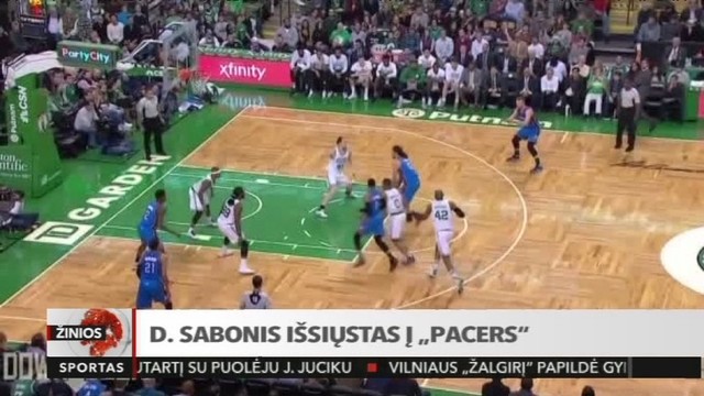 Domantas Sabonis išsiųstas į „Pacers‘‘