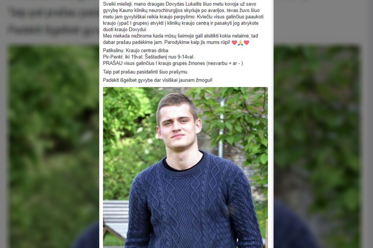 Neabejingi tautiečiai sparčiai dalijasi šiuo pagalbos prašymu.