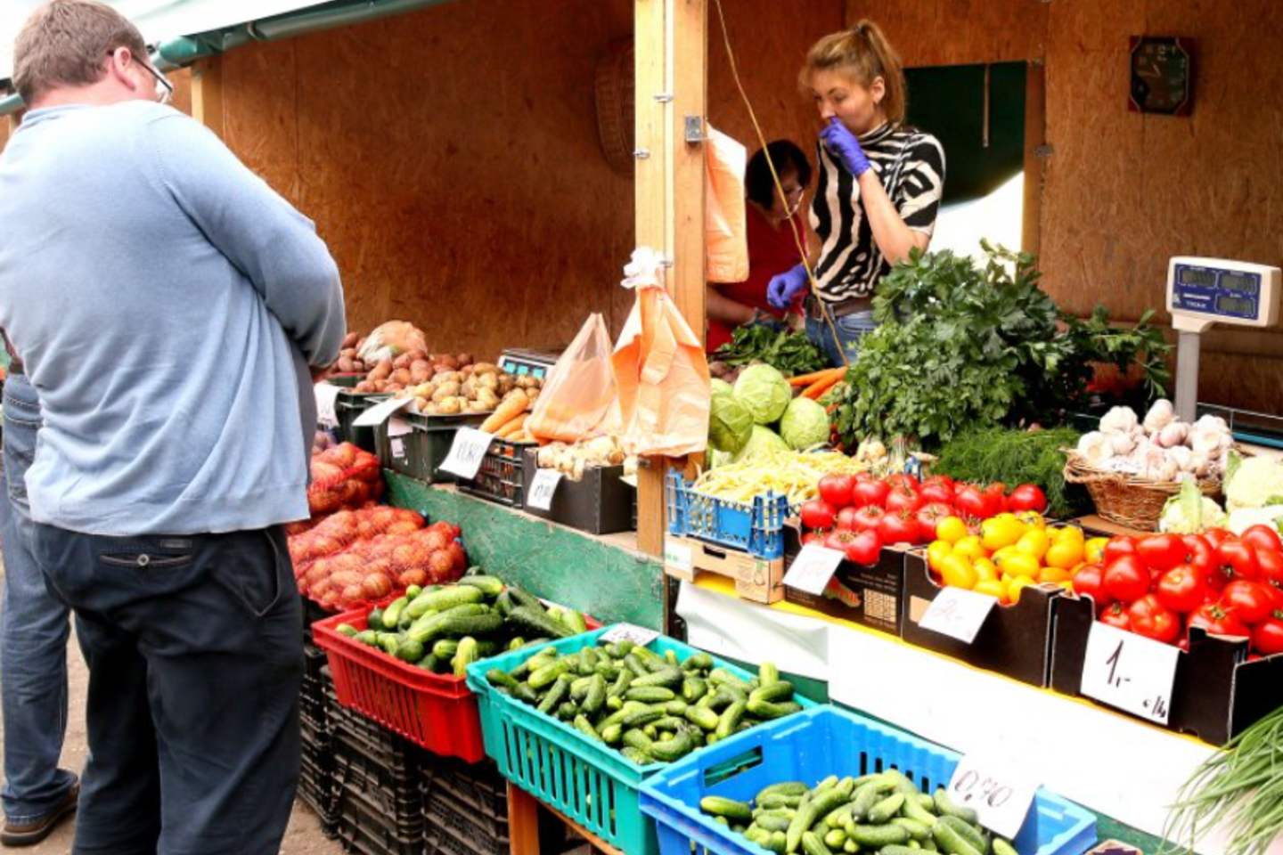 Gėrybių daugiau nei pirkėjų<br> A.Švelnos (panskliautas.lt) nuotr.