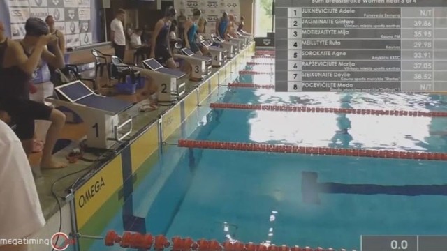 Rūta Meilutytė startavo atvirajame Lietuvos plaukimo čempionate