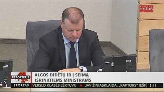 Algos didėtų ir į Seimą išrinktiems ministrams