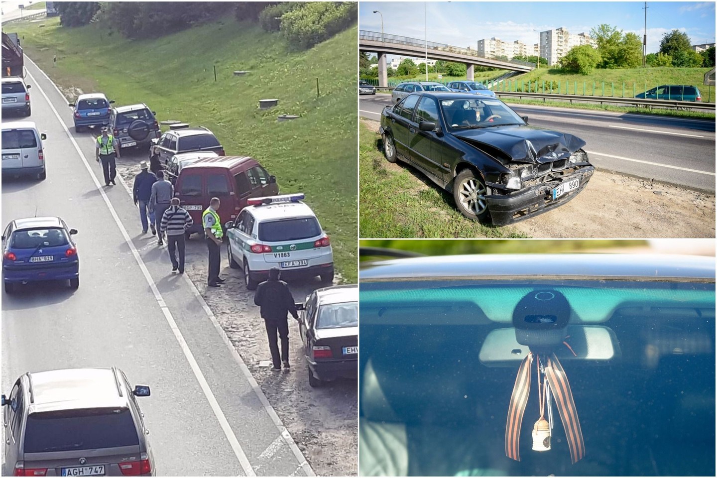 Į avariją pateko 6 automobiliai.