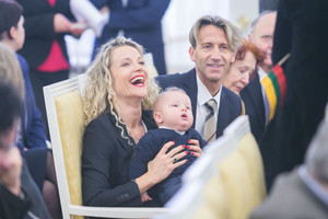 Edita Daniūtė ir jos mylimasis Mirko pakrikštijo sūnelį Romeo