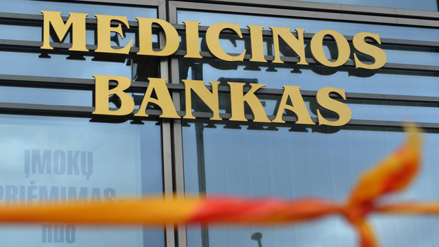 Finansų ministras Vilius Šapoka paneigė, kad Medicinos bankas eina bankroto link