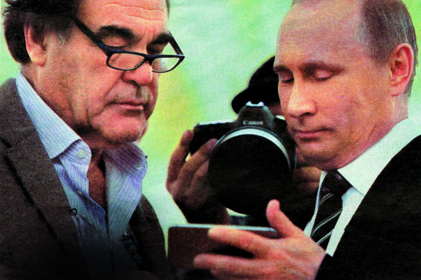 Kadrai iš filmo „Interviu su Putinu“.