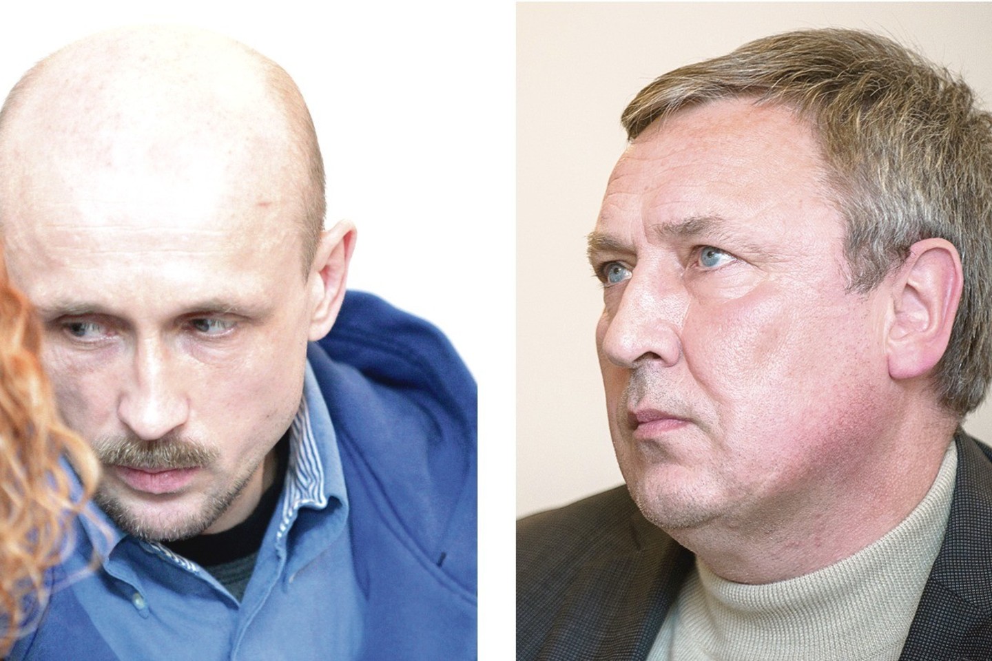 D.Adomėnui (nuotr. kairėje) ir V.Baurui – skirtinga dalia. Pirmasis dienas leidžia už grotų, o antrasis – laisvėje.