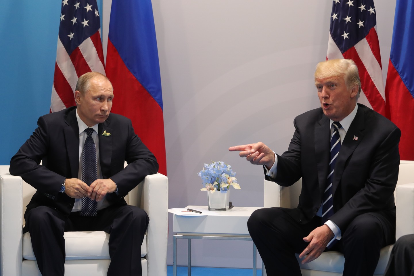 Kūno kalbos ekspertė įvertino D.Trumpo ir V.Putino susitikimą. <br> „Sputnik“/„Scanpix“ nuotr.