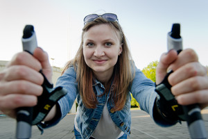 Kauniečius nemokamai mokys vaikščioti šiaurietiškomis lazdomis