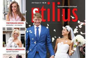 „Stiliaus“ viršelį papuošė Eglės ir Mindaugo Kuzminskų vestuvės