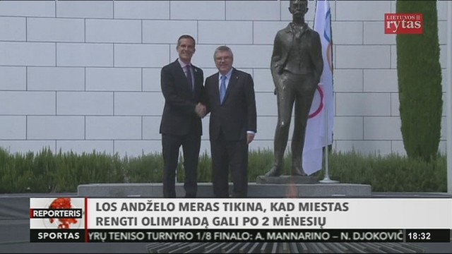 Los Andželo meras tikina, kad miestas rengti olimpiadą gali po 2 savaičių